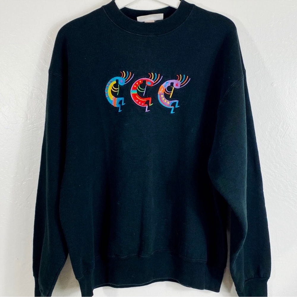 Black Graphic Men's Sweater